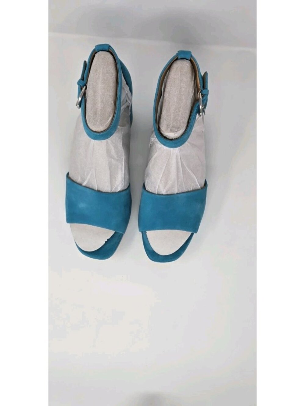 Naturalizer Women's Pearlyn Platform Sandal Blue Suede 8 M - Picture 6 of 8